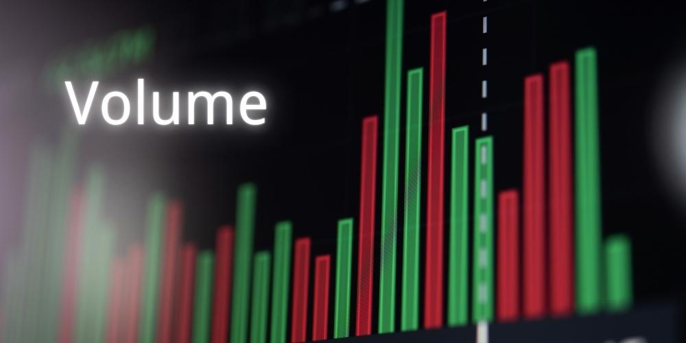 ปริมาณการซื้อขาย (Volume) สูงขึ้นเมื่อราคาถึงแนวรับ ปริมาณการซื้อขาย (Volume) สูงขึ้นเมื่อราคาถึงแนวรับ