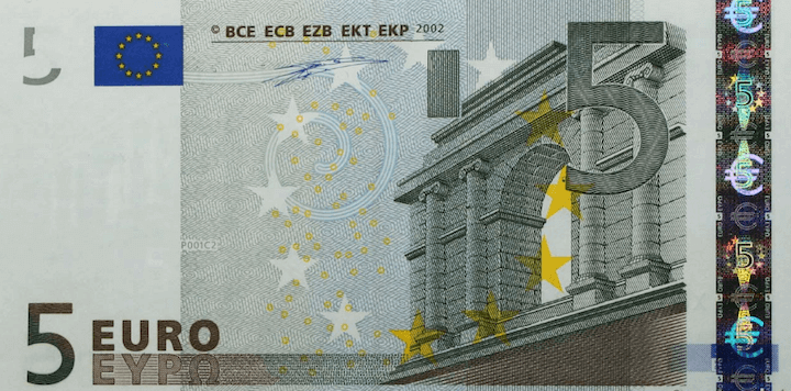 五歐元面值紙幣 五歐元面值紙幣