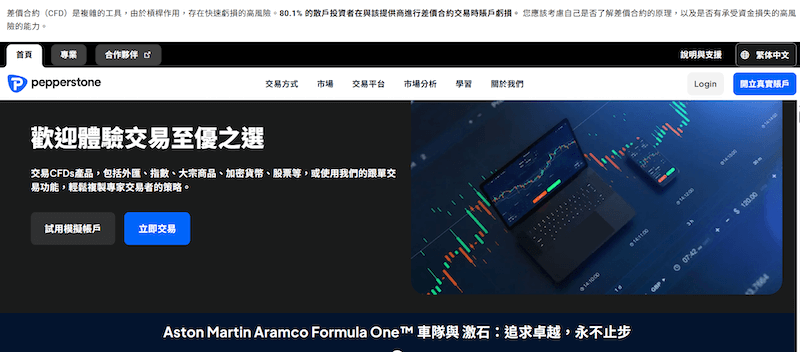 外匯交易平臺推薦 - pepperstone